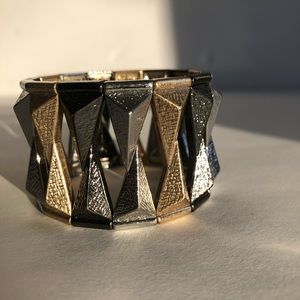 Multi Metal Statement Bangle
